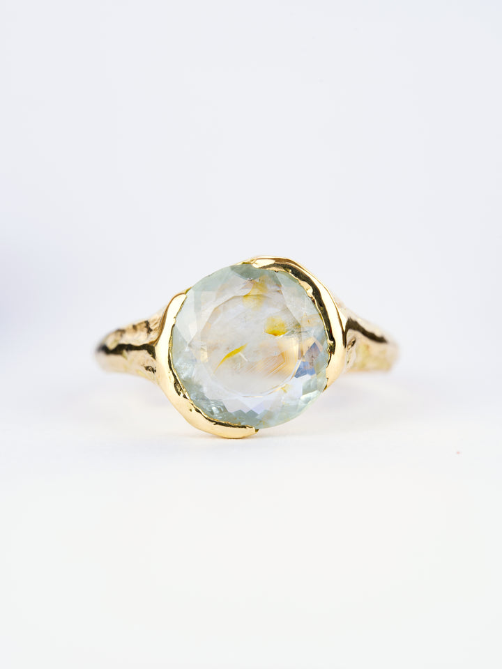 Misty Green Montana Sapphire Ring - 2.705ct