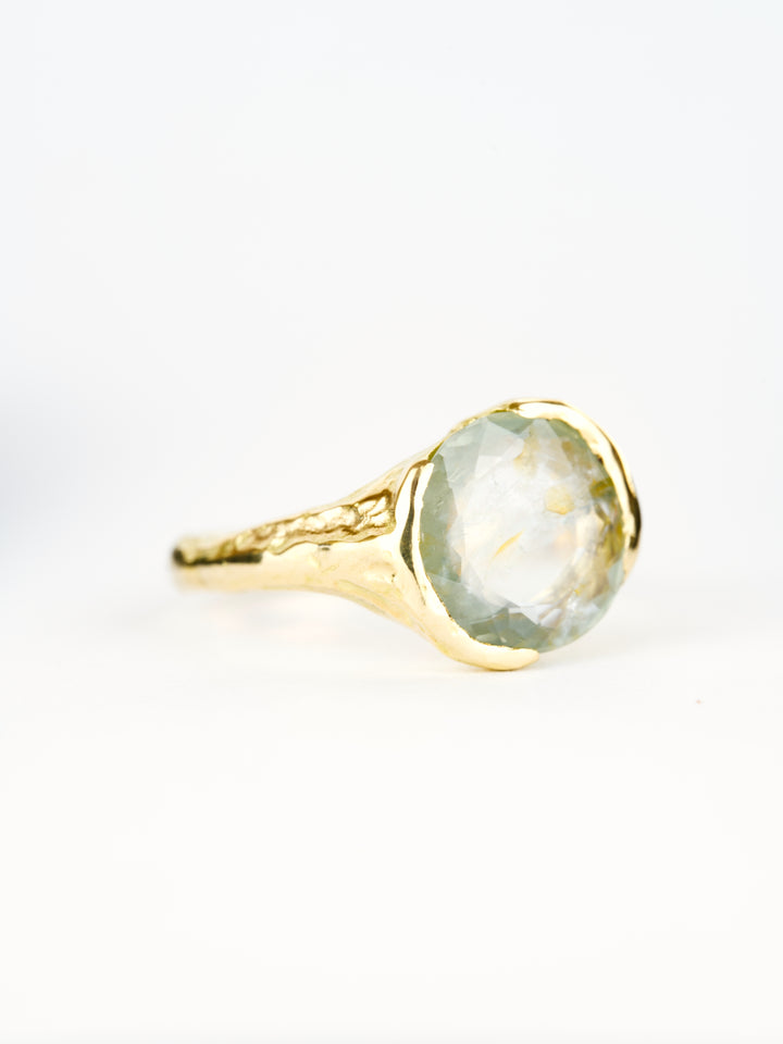 Misty Green Montana Sapphire Ring - 2.705ct