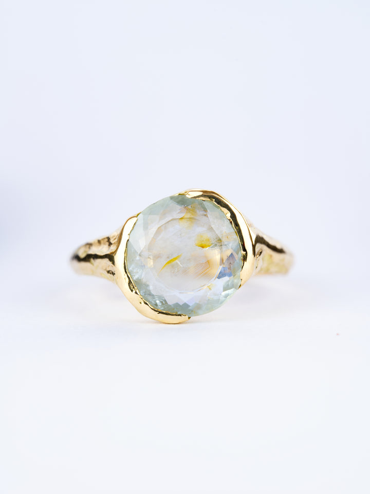 Misty Green Montana Sapphire Ring - 2.705ct