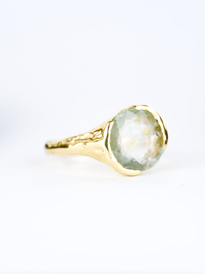 Misty Green Montana Sapphire Ring - 2.705ct