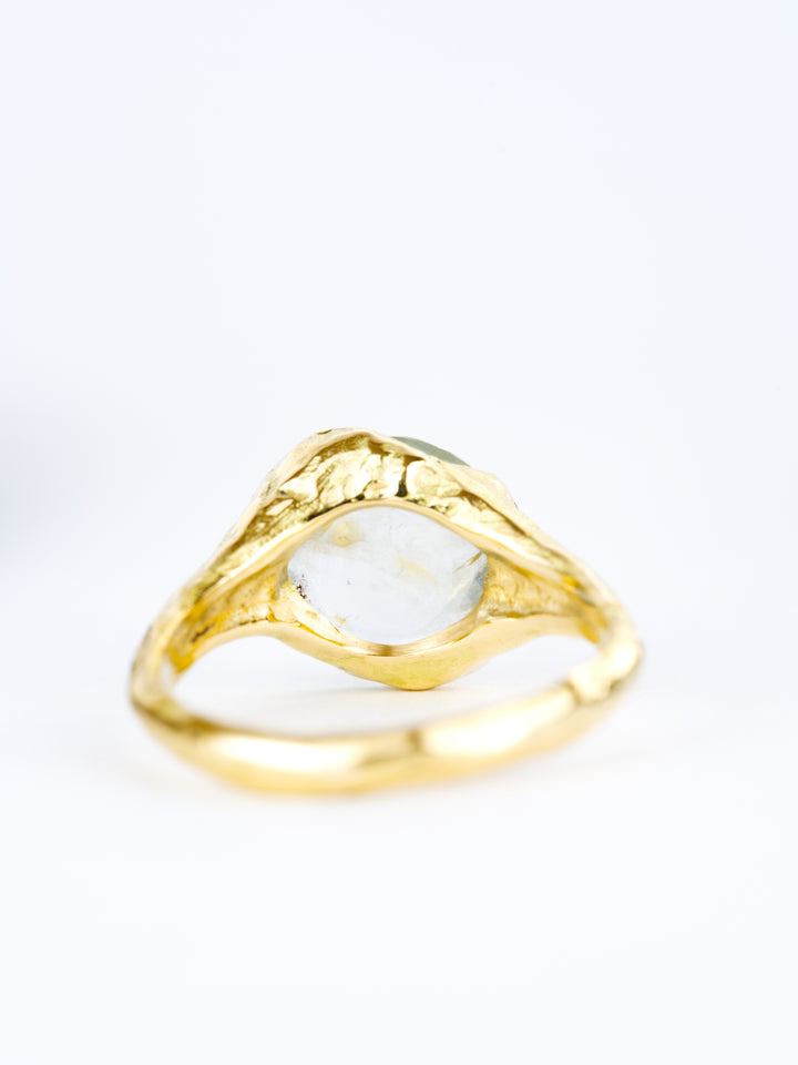 Misty Green Montana Sapphire Ring - 2.705ct