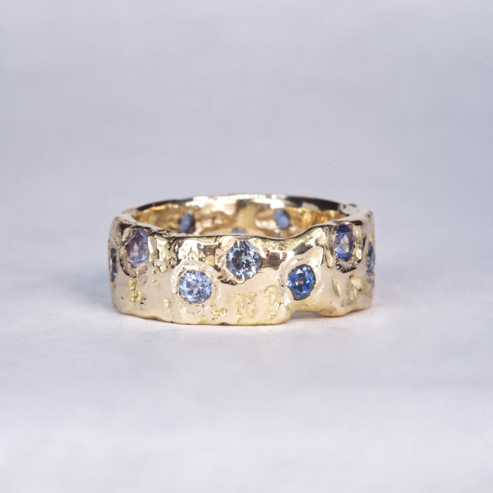 Eternity Wide Montana Sapphire Ring