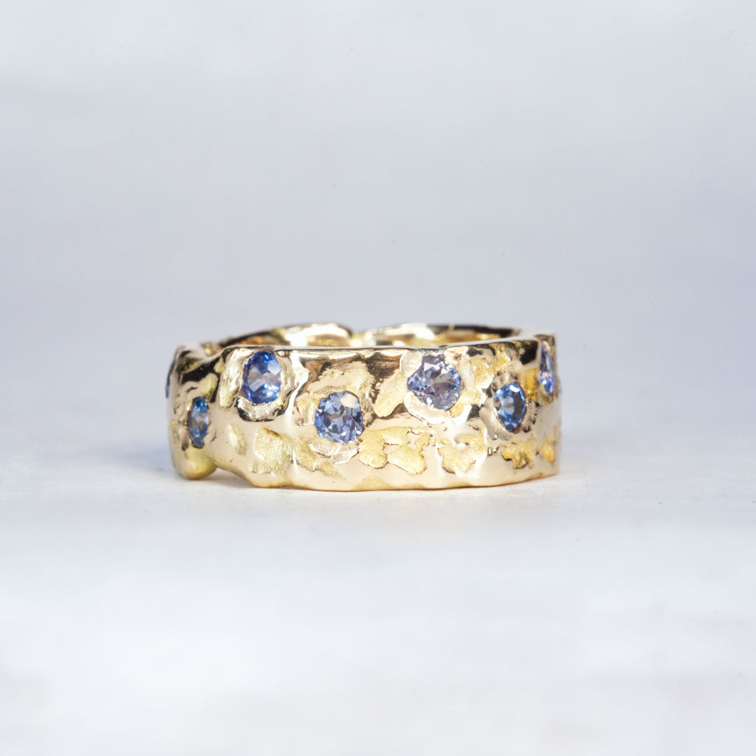 Eternity Wide Montana Sapphire Ring