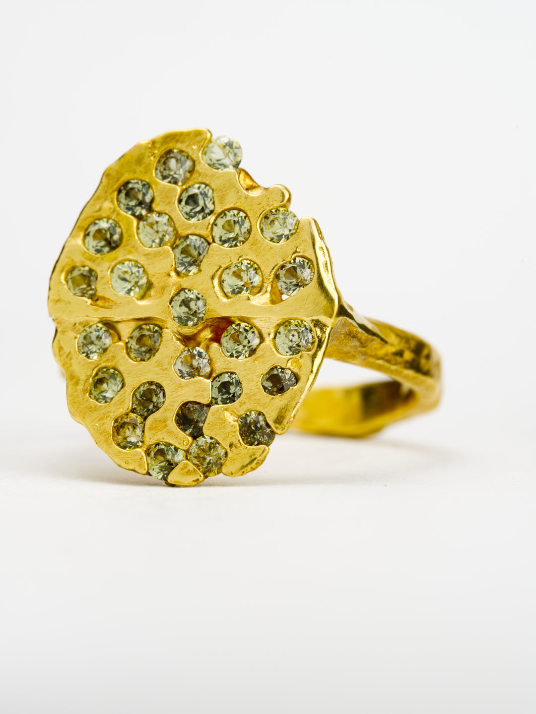 Moss Green Mayana Ring - 1.32ct, handcrafted by Rigby Leigh
