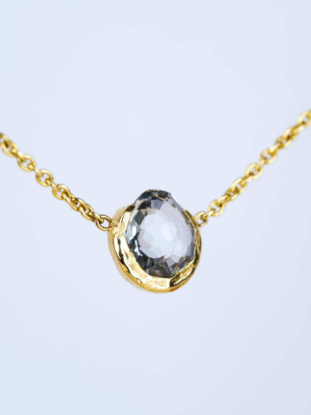 Snowdrift Blue Montana Sapphire | Necklace