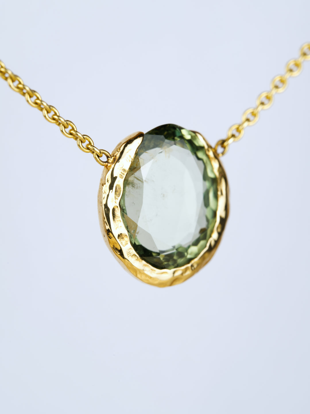 Deep Forest Green Montana Sapphire Necklace