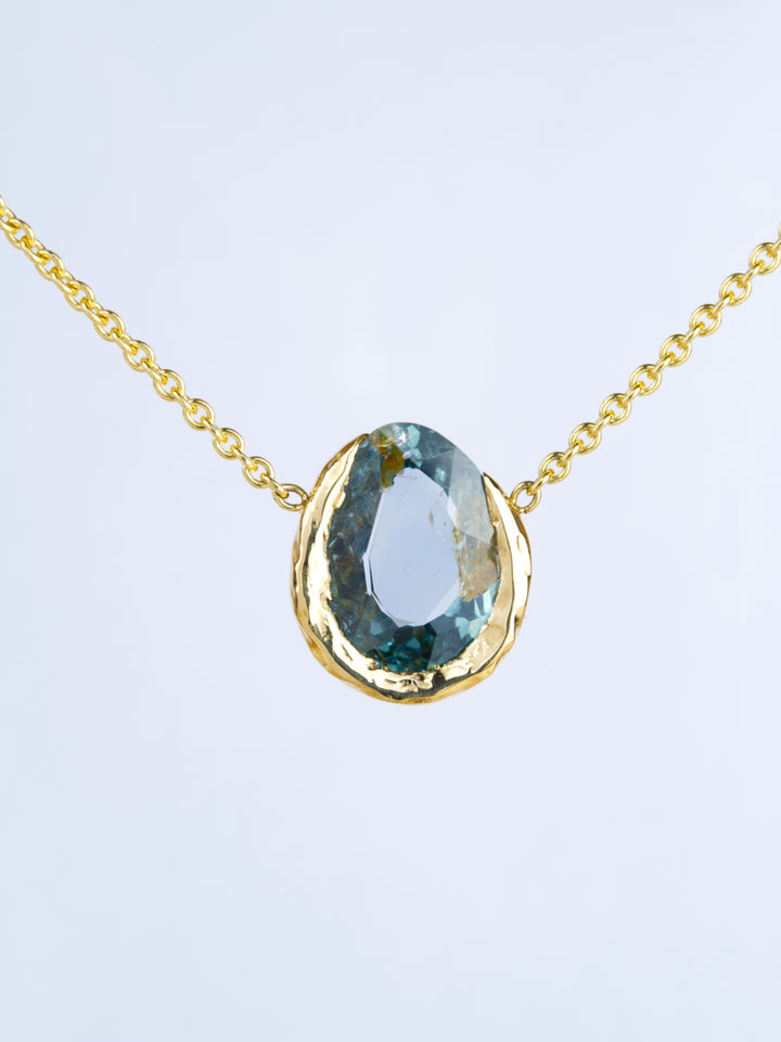 Riverbed Teal Montana Sapphire | Necklace