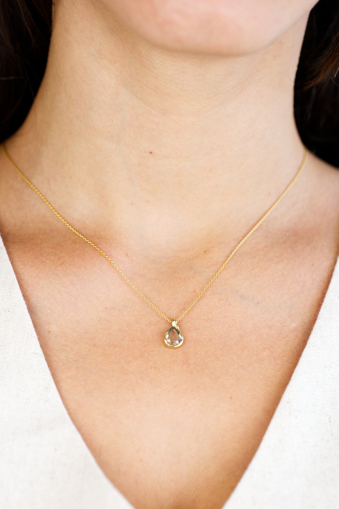 Aspen Green Montana Sapphire | Pendant Necklace
