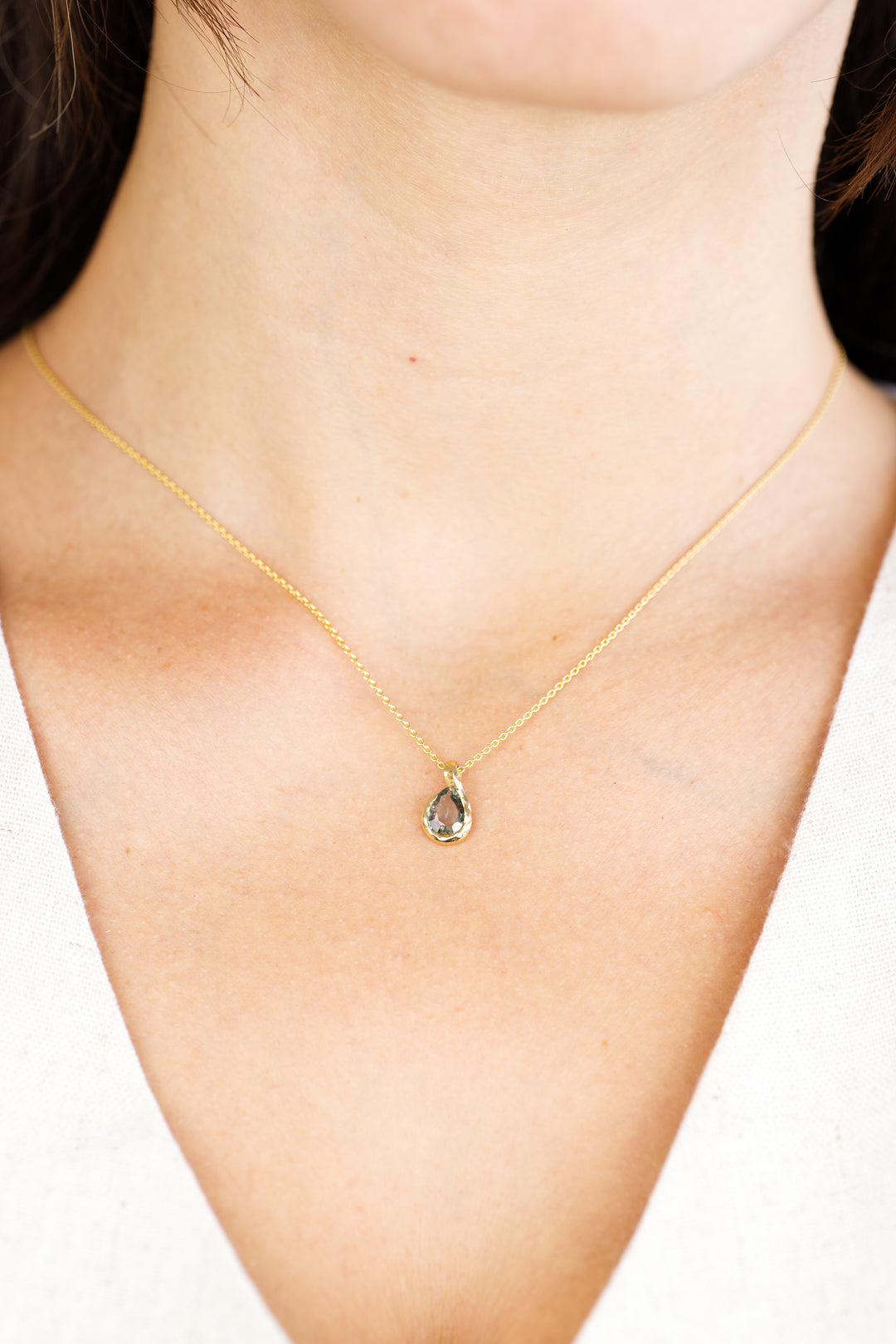 Rainfall Blue Montana Sapphire | Pendant Necklace