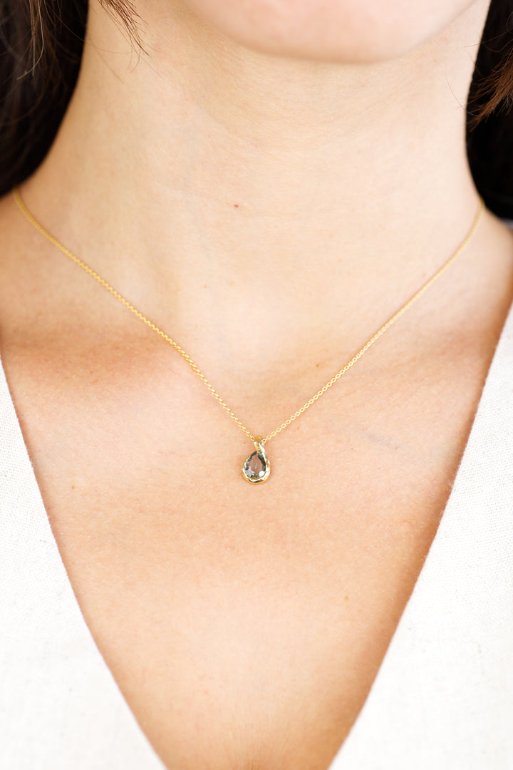 Rainfall Blue Montana Sapphire | Pendant Necklace