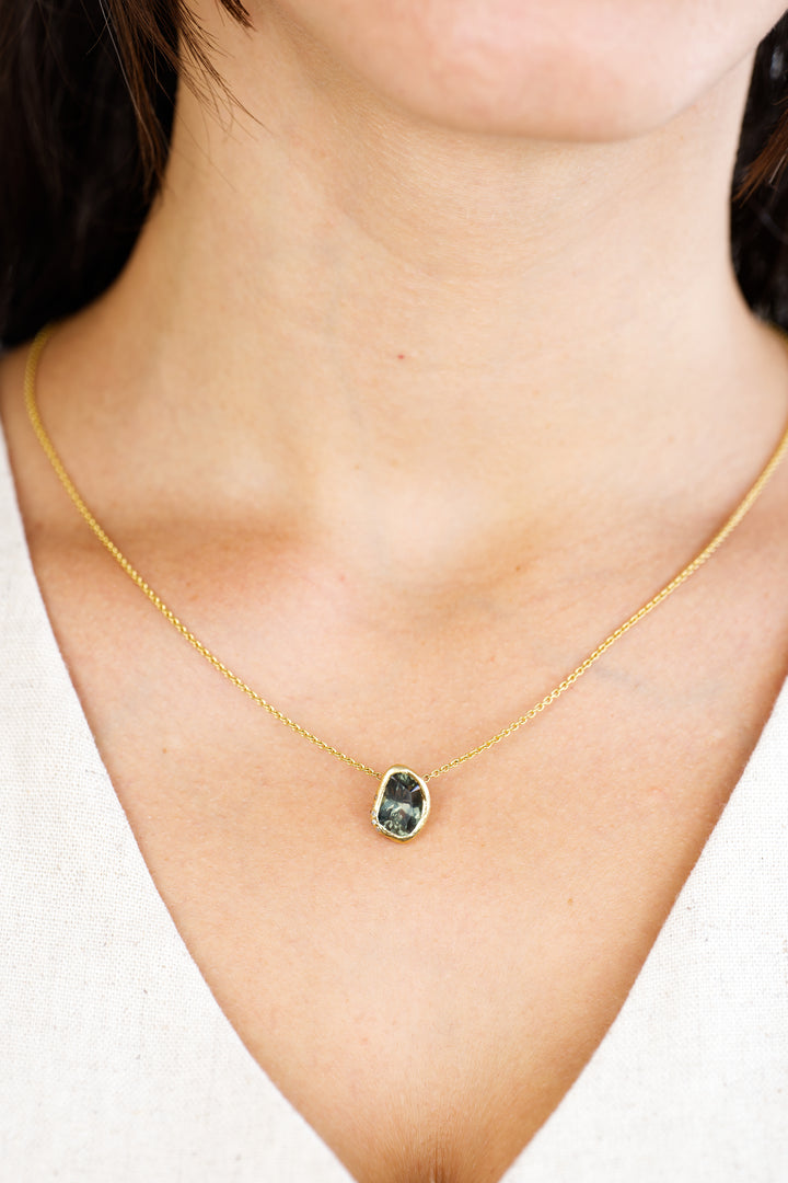 Marshlight Green Montana Sapphire | Necklace