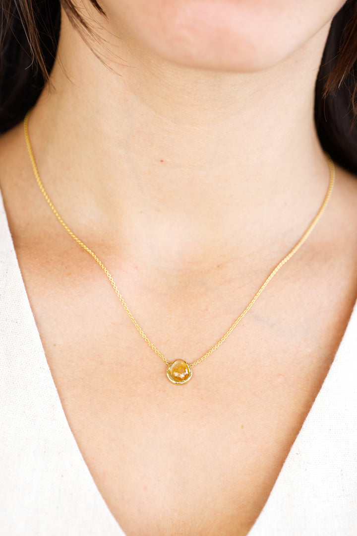 Desert Orange Montana Sapphire | Necklace