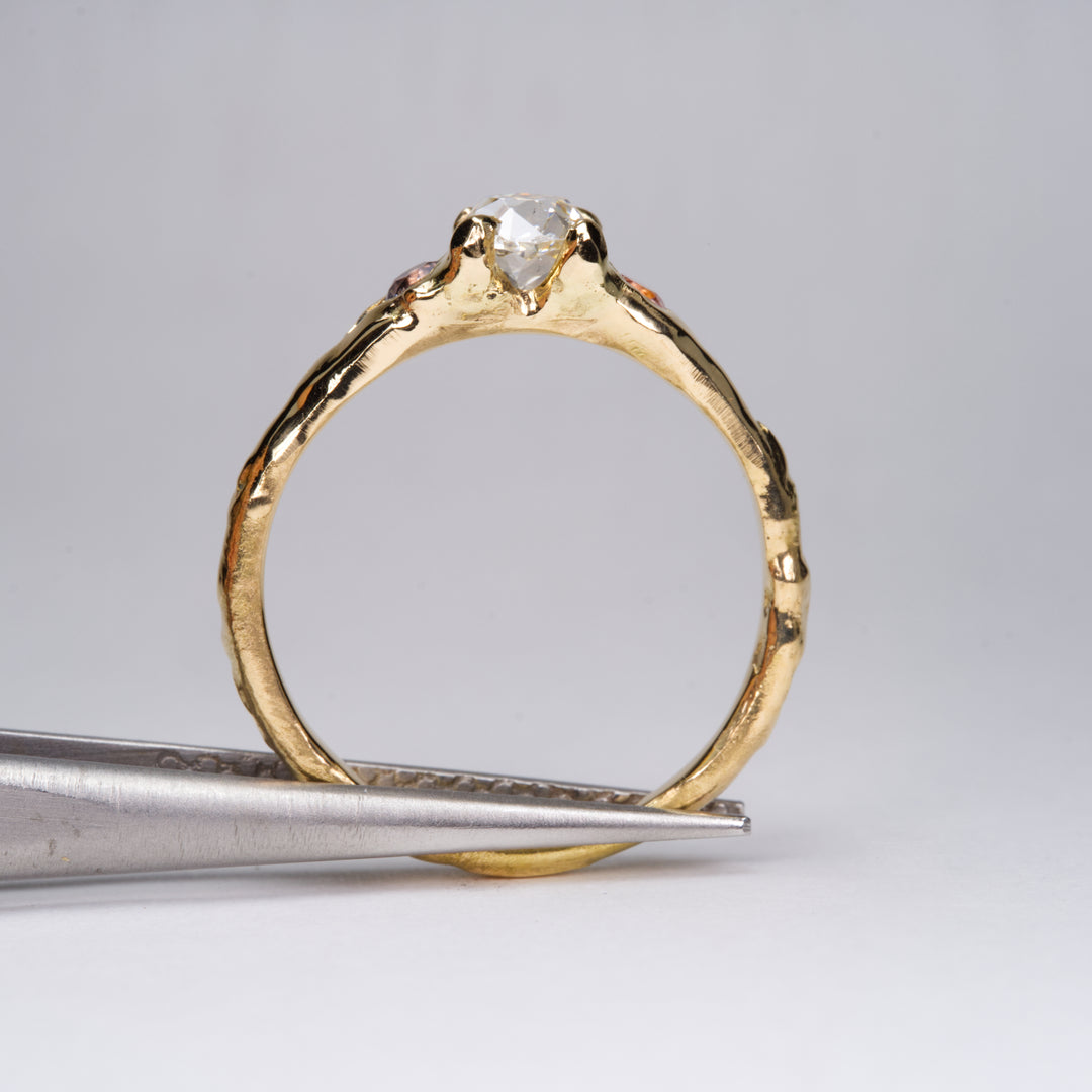 Old Mine Diamond Montana 3 stone