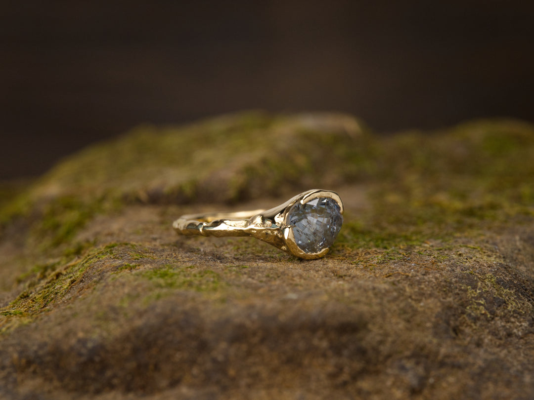 Glacial Water Montana Sapphire Ring