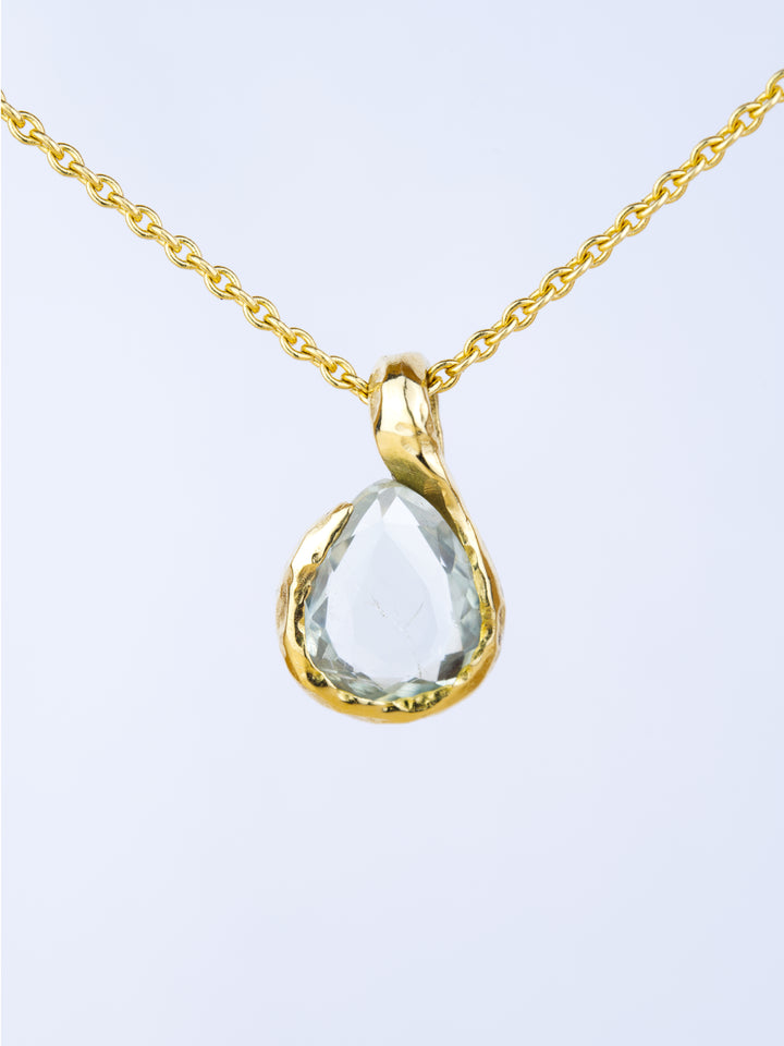 Aspen Green Montana Sapphire | Pendant Necklace