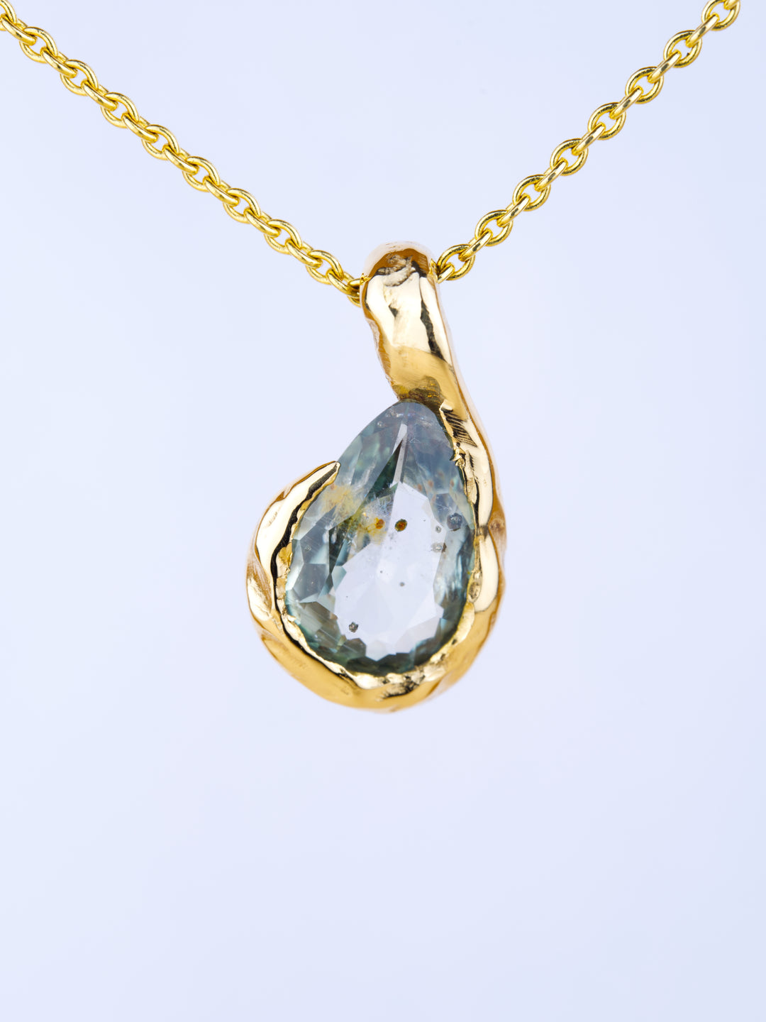 Cloudwater Blue Montana Sapphire | Pendant Necklace