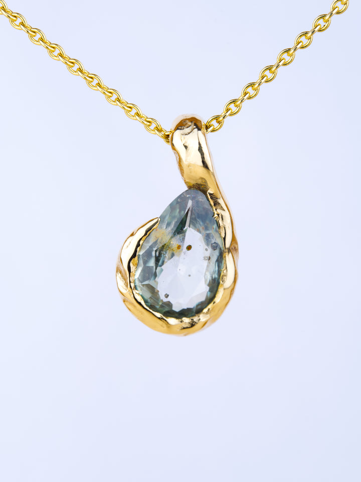 Cloudwater Blue Montana Sapphire | Pendant Necklace
