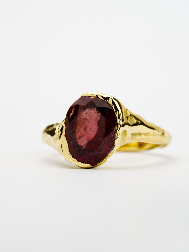 Persephone Red Ruby Ring - 3.135, handcrafted by Rigby Leigh