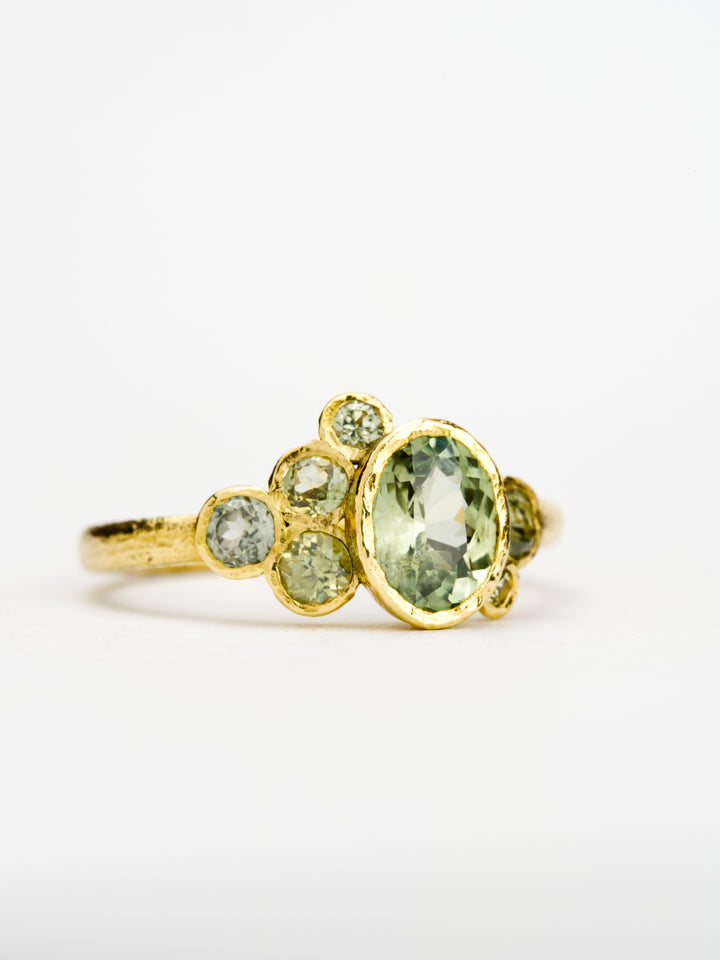 Reed Green Montana Sapphire Ring-1.03ct, handcrafted by Rigby Leigh