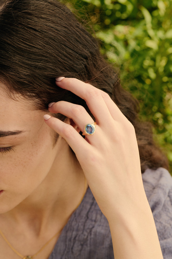 Cyprian Blue Montana Sapphire Ring - 3.07ct