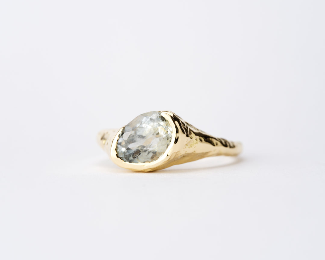 Seashore Blue Montana Sapphire Ring - 1.6ct
