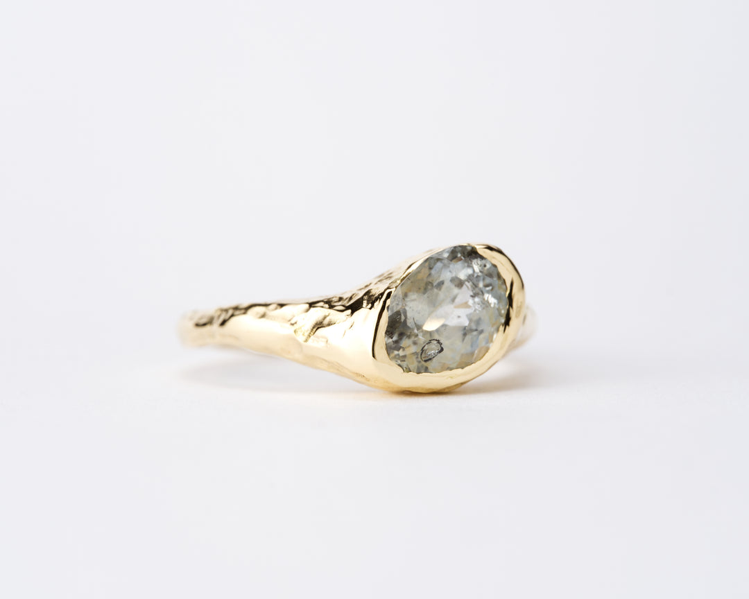 Seashore Blue Montana Sapphire Ring - 1.6ct