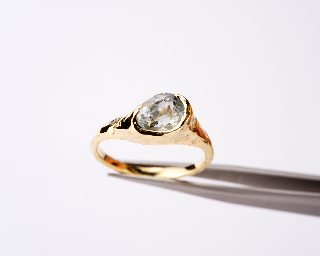 Seashore Blue Montana Sapphire Ring - 1.6ct