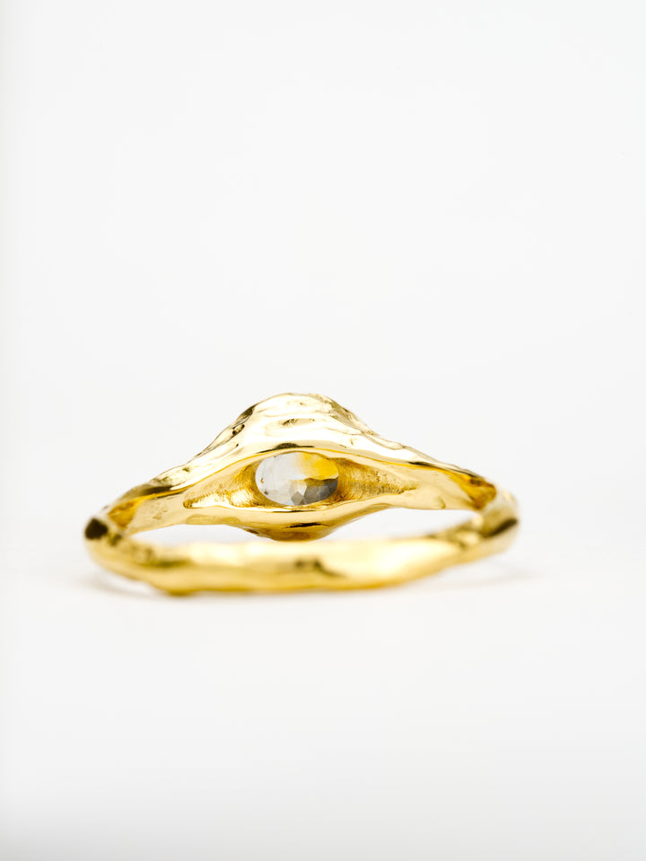 Sunshower Gold Montana Sapphire Ring - 1.23ct, handcrafted by Rigby Leigh