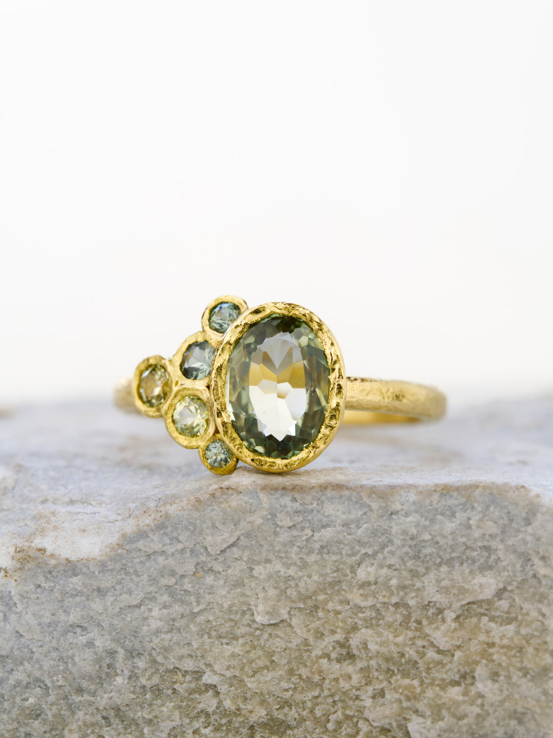 Heather Green Montana Sapphire Ring - 1.50ct