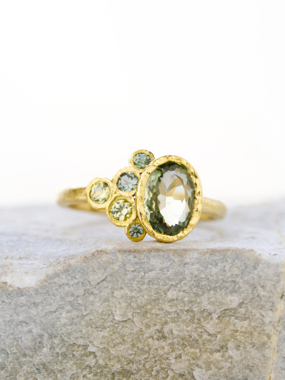 Heather Green Montana Sapphire Ring - 1.50ct