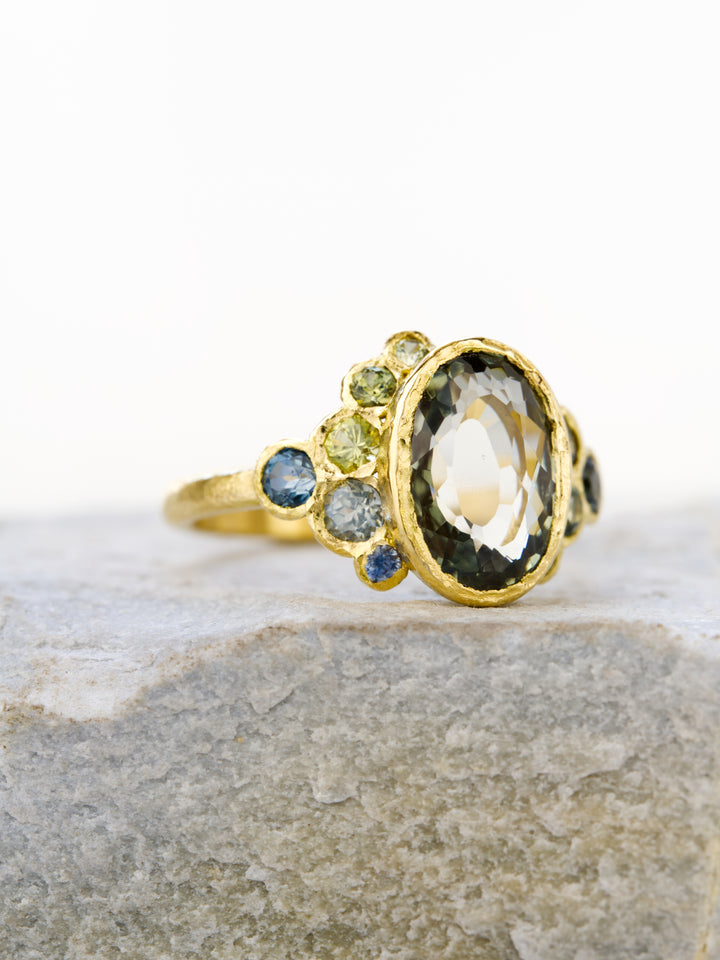 Thalassa White Montana Sapphire Ring - 2.89ct