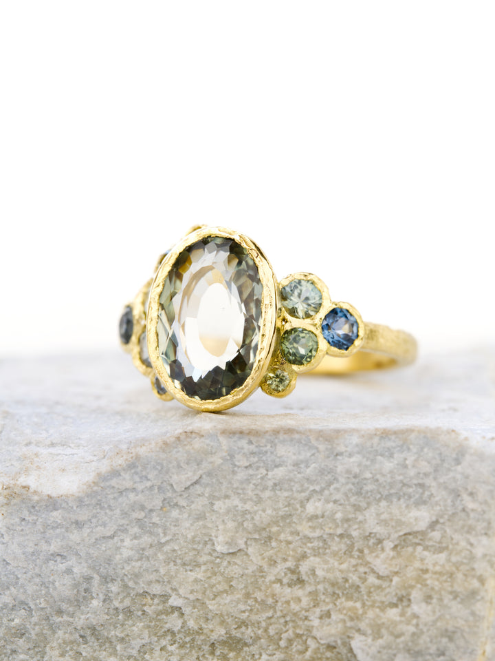 Thalassa White Montana Sapphire Ring - 2.89ct