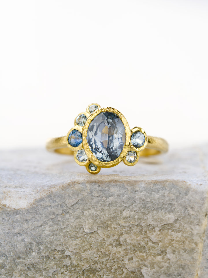 Juniper Blue Green Montana Sapphire Ring - 1.52ct
