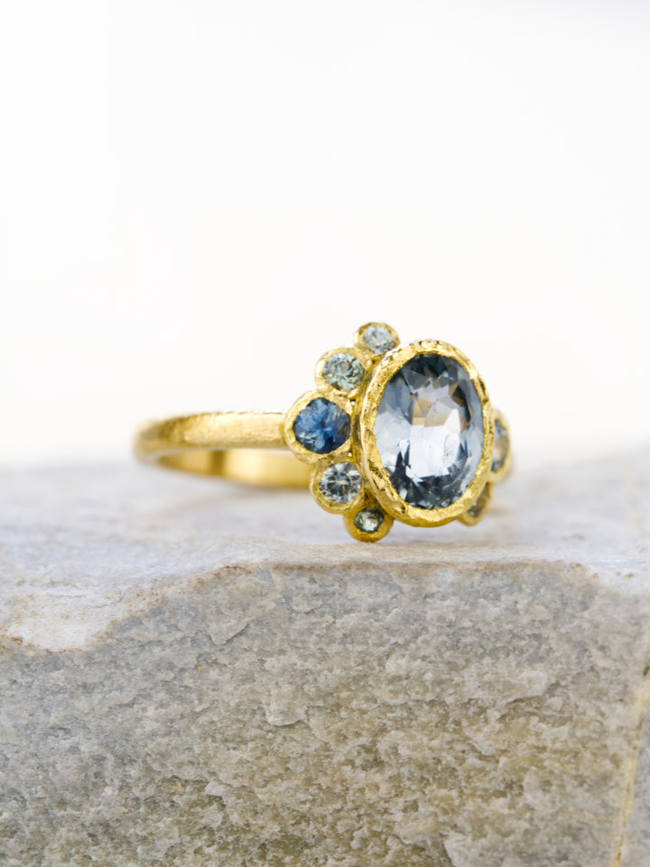 Juniper Blue Green Montana Sapphire Ring - 1.52ct