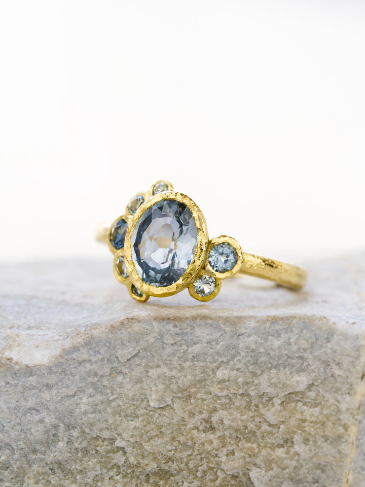 Juniper Blue Green Montana Sapphire Ring - 1.52ct