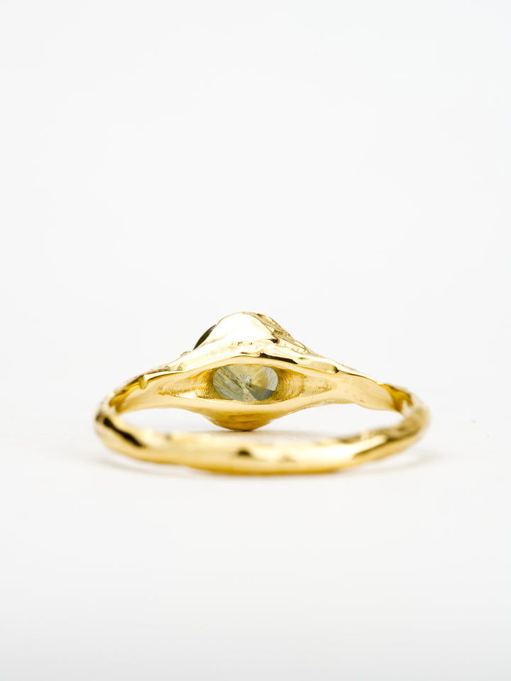 Alder Green Montana Sapphire Ring - 1.35ct, handcrafted by Rigby Leigh
