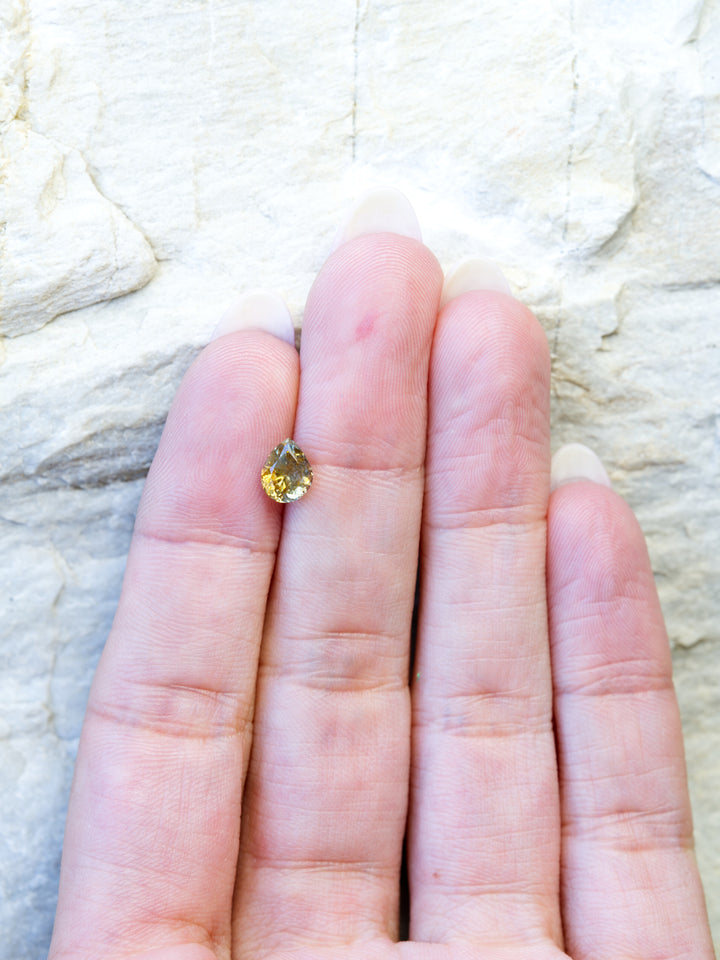 Autumn Current — 1.170ct teal Montana sapphire, 7mm, heated