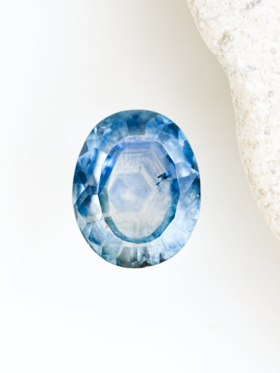 Blue Hollow — 1.420ct blue Montana sapphire, 8mm, heated