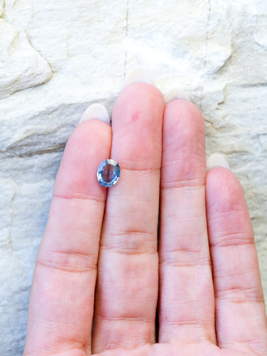Blue Hollow — 1.420ct blue Montana sapphire, 8mm, heated