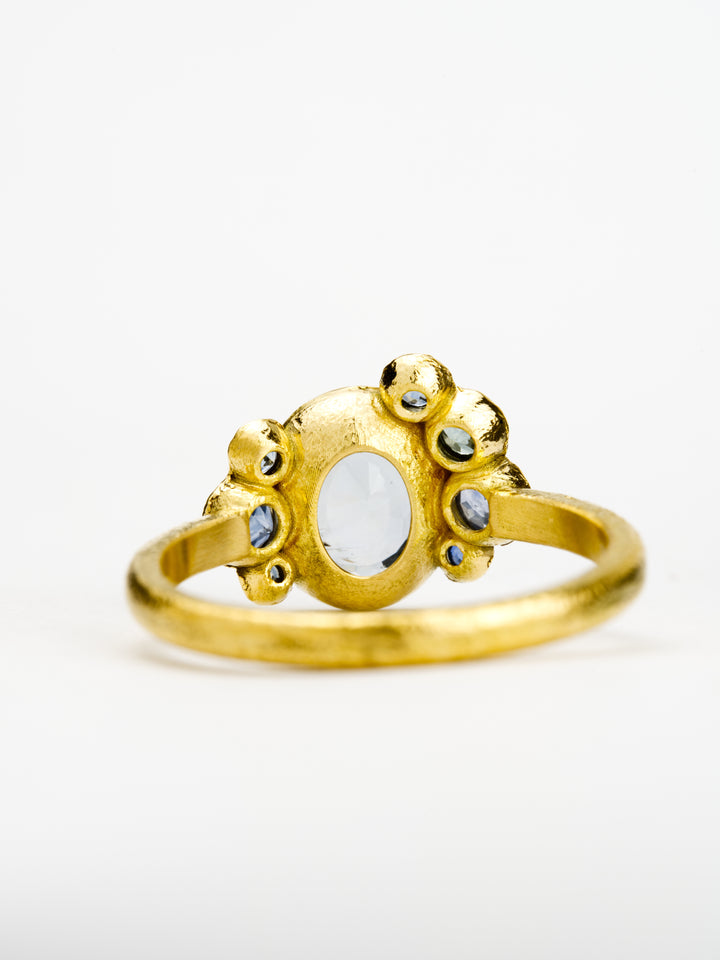 Caspian Blue Montana Sapphire Ring-1.46ct, handcrafted by Rigby Leigh