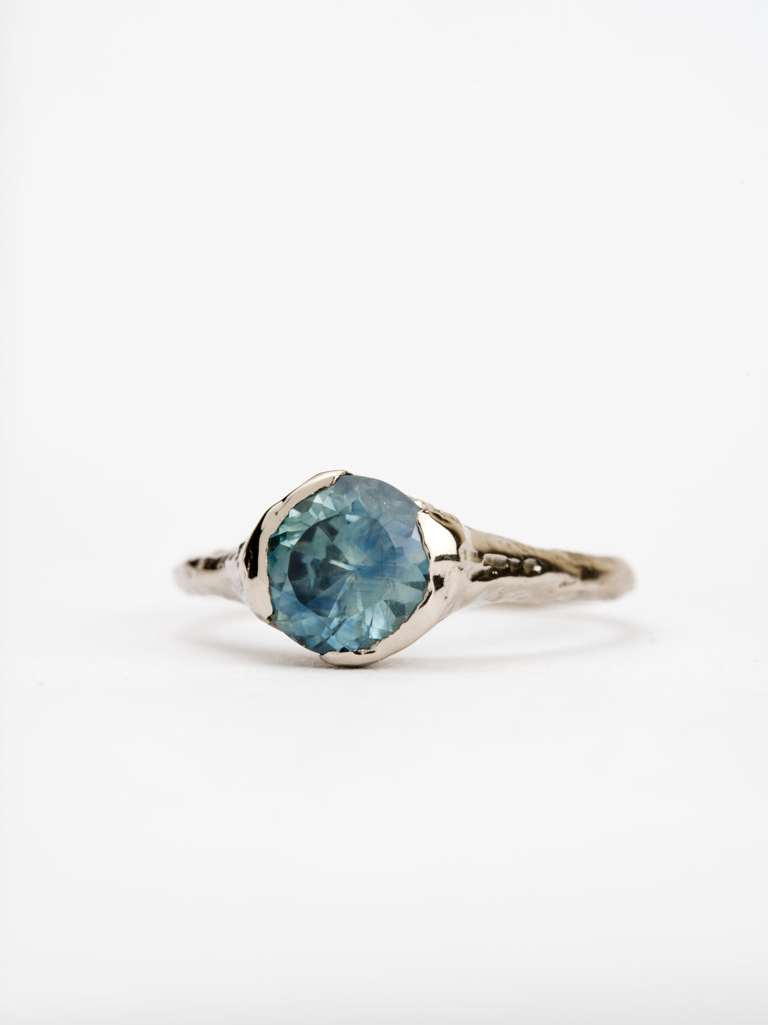 Deep Ocean Blue Montana Sapphire Ring - 2.385ct, handcrafted by Rigby Leigh