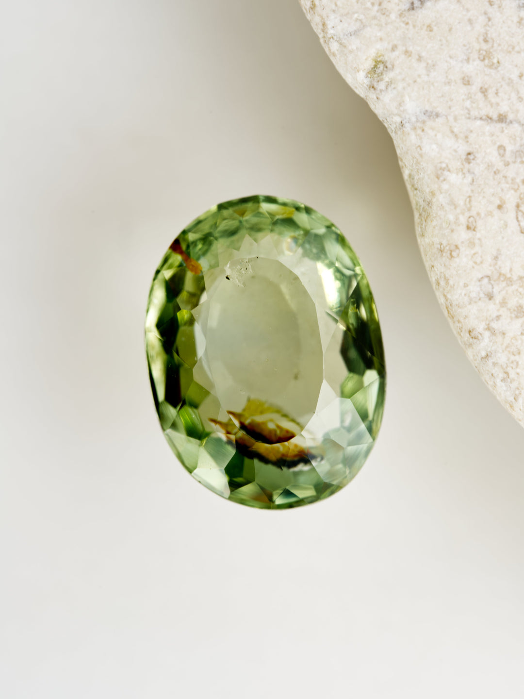 Fernfire — 1.990ct green Montana sapphire, 9mm, unheated