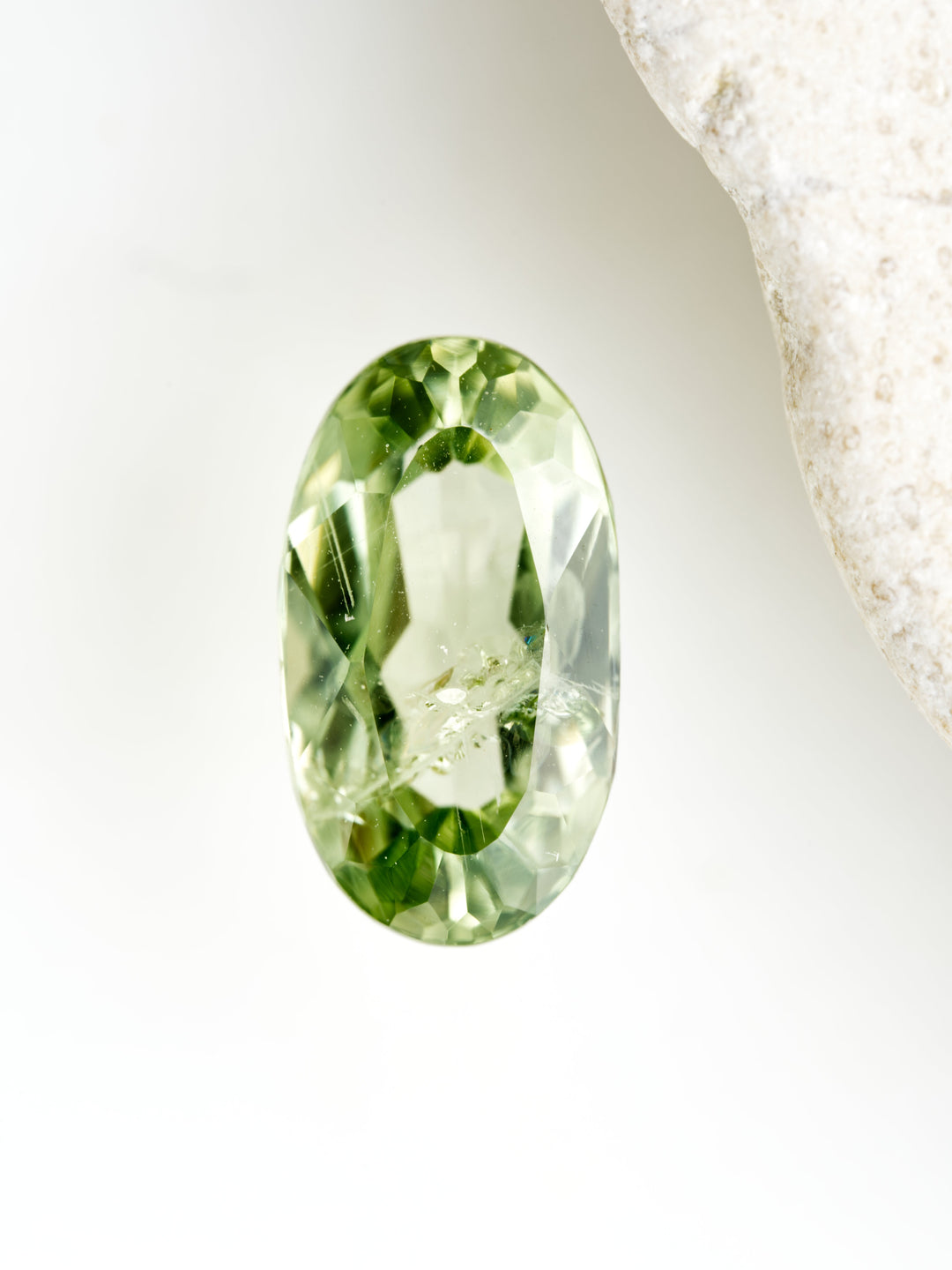 Fernlight — 1.640ct green Montana sapphire, 9mm, heated