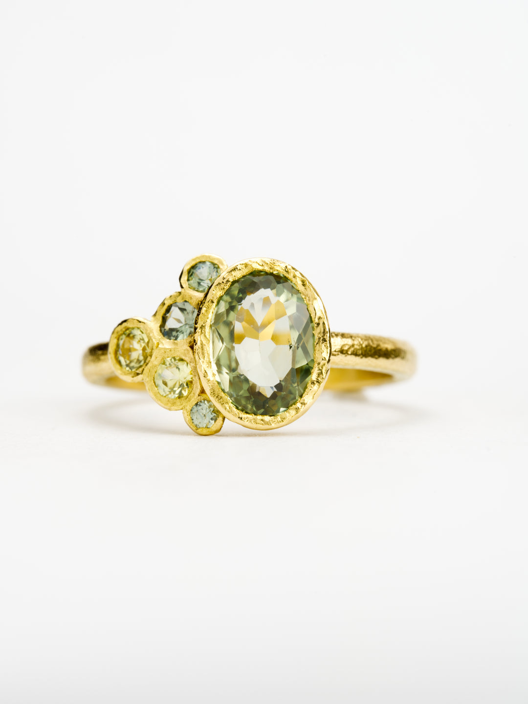 Heather Green Montana Sapphire Ring - 1.50ct, handcrafted by Rigby Leigh