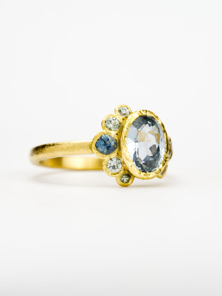 Juniper Blue Montana Sapphire Ring - 1.52ct, handcrafted by Rigby Leigh