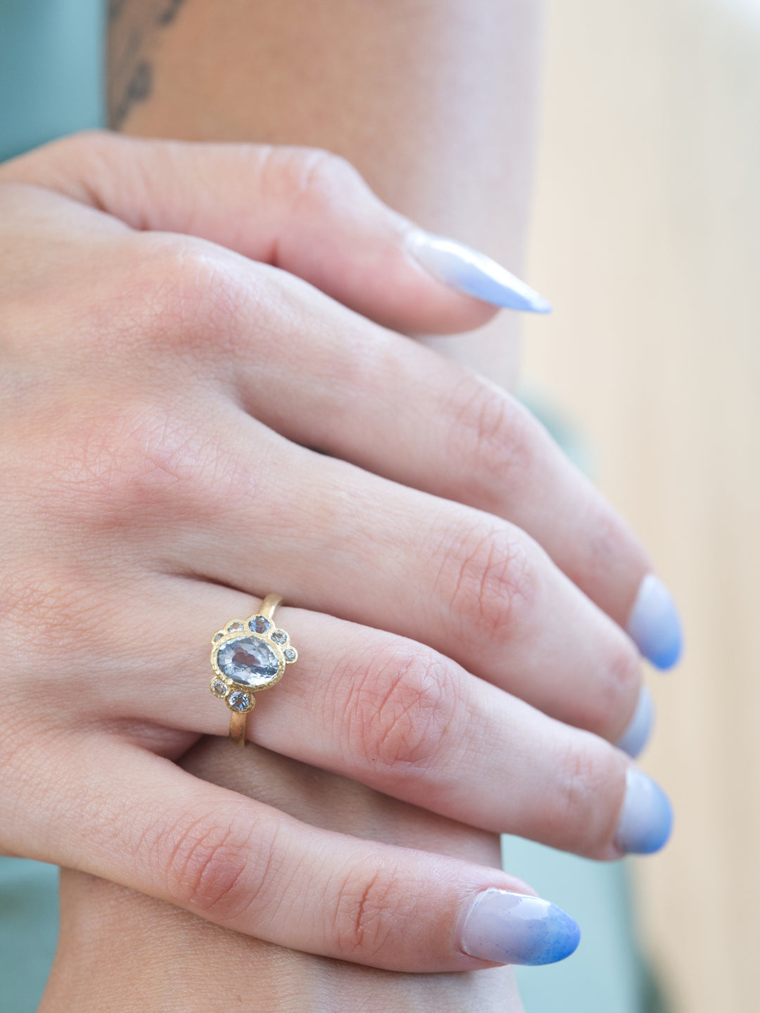 Juniper Blue Montana Sapphire Ring - 1.52ct, handcrafted by Rigby Leigh