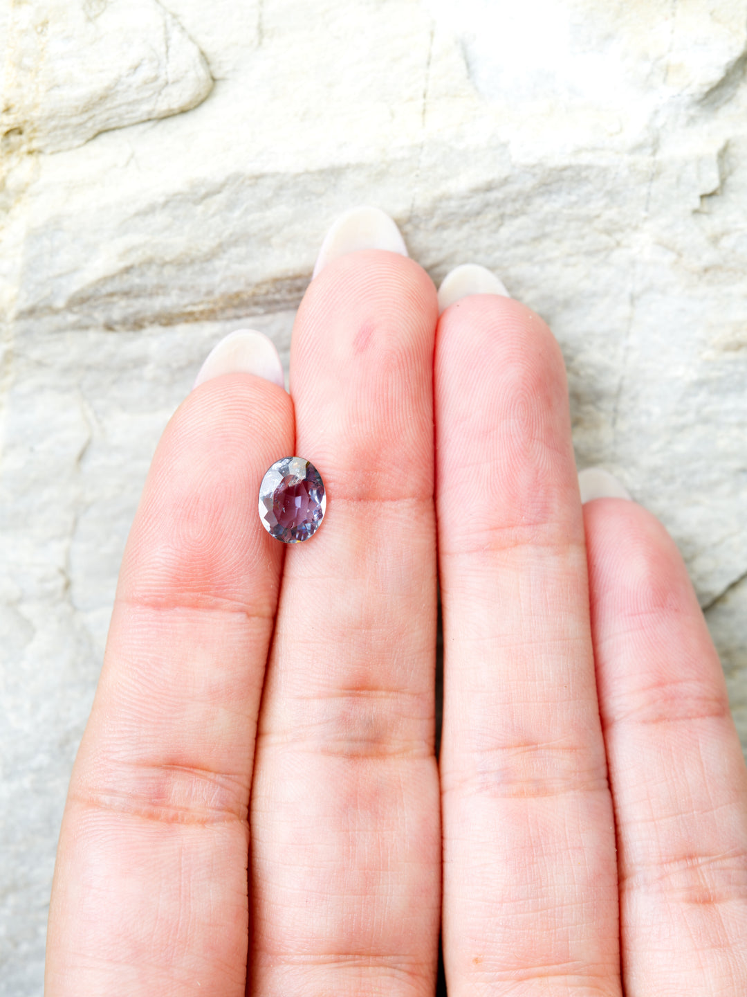 Lavender Haze — 1.535ct purple Montana sapphire, 8mm, unheated