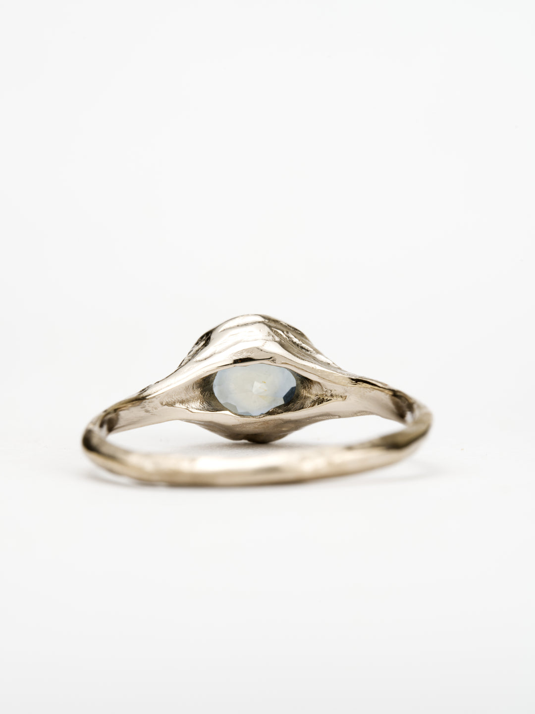 Moonwater Blue Montana Sapphire Ring - 1.46ct, handcrafted by Rigby Leigh