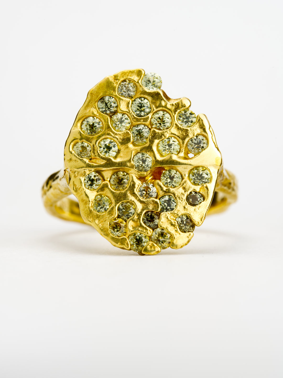Moss Green Mayana Ring - 1.32ct, handcrafted by Rigby Leigh