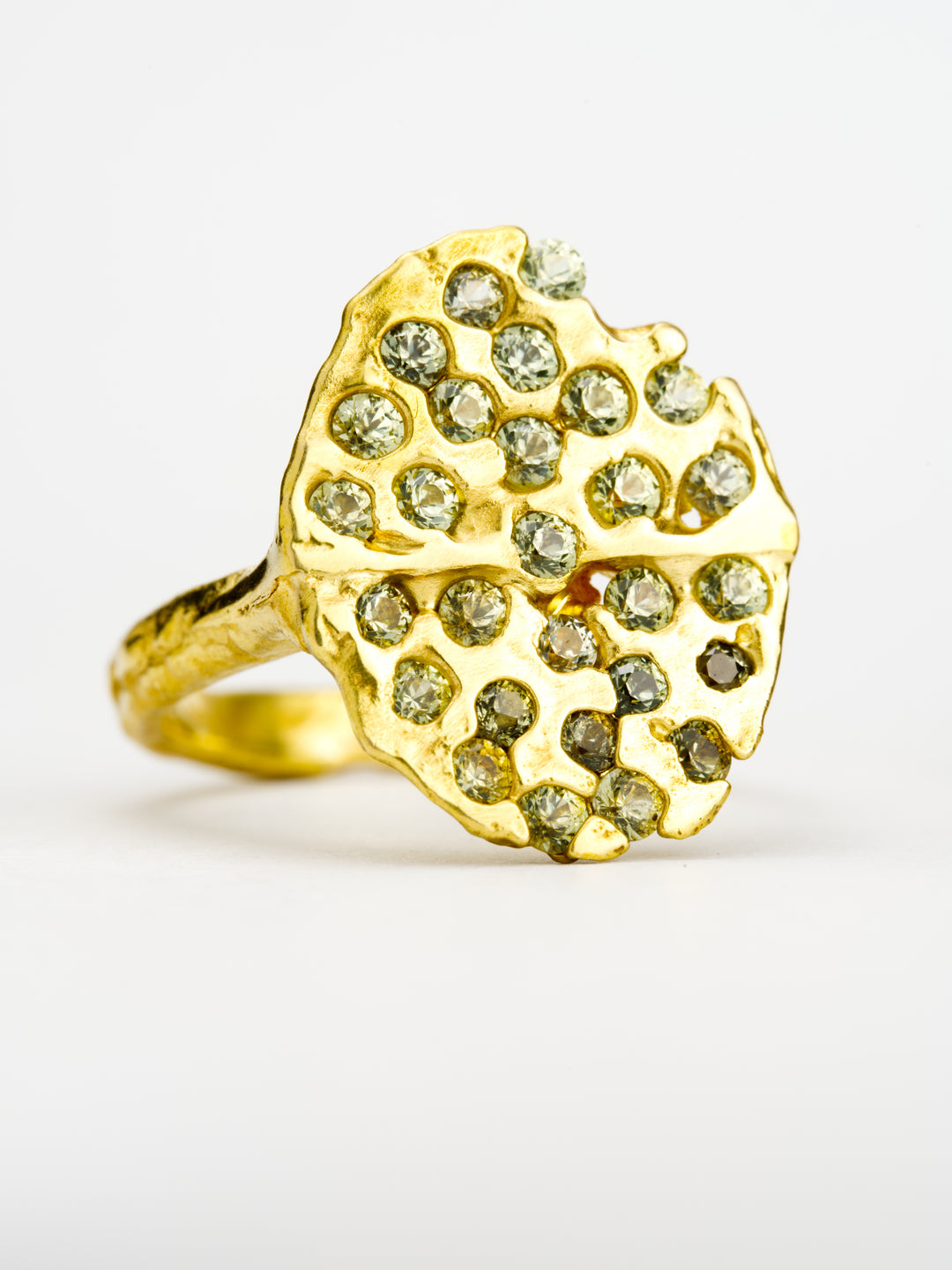 Moss Green Mayana Ring - 1.32ct, handcrafted by Rigby Leigh
